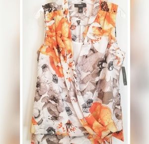 Alfani Mini Wrap Front Blouse Sz-10 (NWT) $30.00